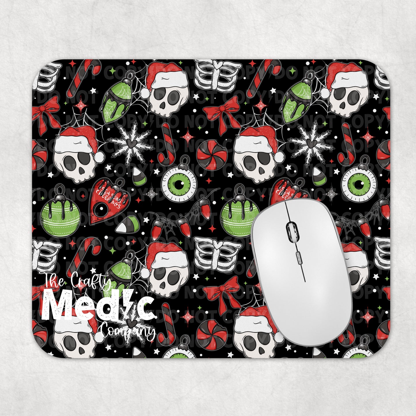 Creepy Christmas Mouse Pad