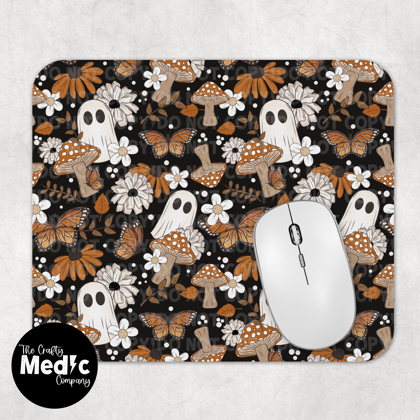 Fall Ghosts - Dark Mouse Pad