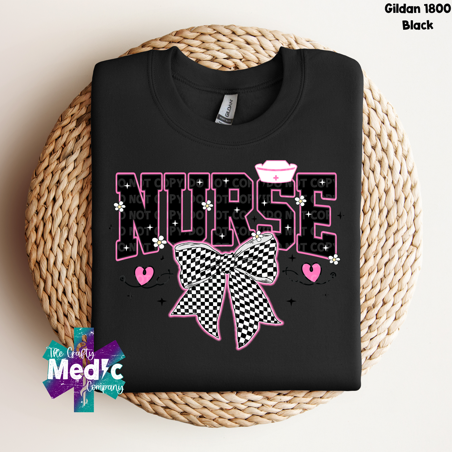 Nurse Bow - Crewneck