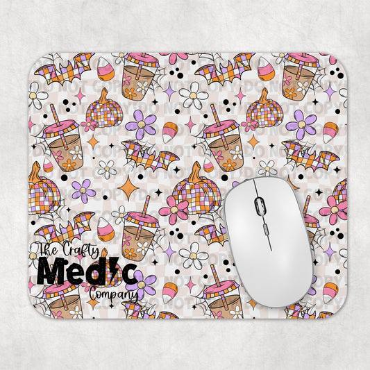 Retro Halloween Mouse Pad