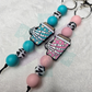 Skellie Coffee - Silicone Beaded Keychain